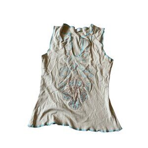 VTG Charlotte Russe Women's V Neck Tops Y2K Bratz Paisley Print 90s streetwear